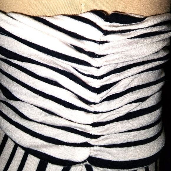 Anthropologie Maeve Ardennes Beige & Black Striped Maxi Skirt Petite Size SP - Picture 5 of 8